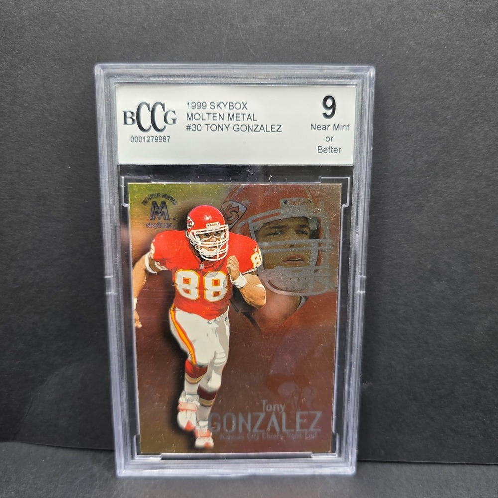 SkyBox Molten Metal Trading Card Tony Gonzalez BCCG 9 #30 1999